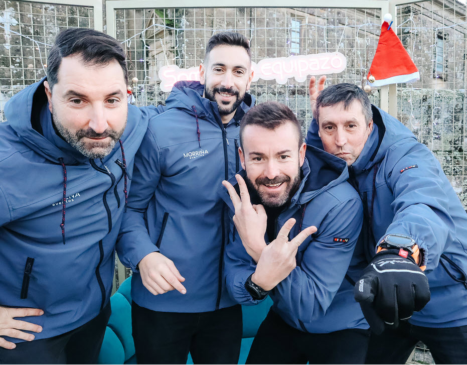 O equipo de Morriña en Conserva: Dani Lema, Damián Espasandín, Ismael González e César Ferrío